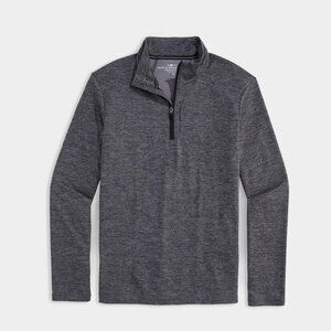 NWT New $128 Vineyard Vines Sankaty Quarter-Zip Evening Sky Top SIze S